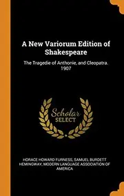 The Tragedie of Anthonie, and Cleopatra