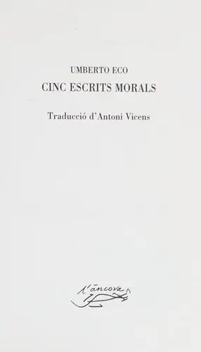 Cinc escrits morals