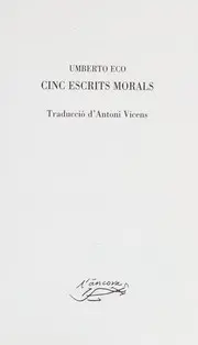 Cinc escrits morals