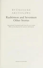 Rashōmon and seventeen other stories