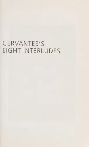 Cervantes's eight interludes