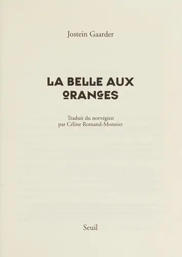 La belle aux oranges