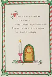 'Twas the night before Christmas