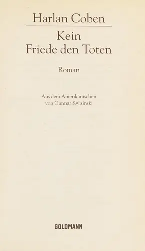 Kein Friede den Toten