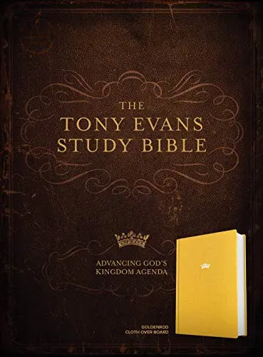 CSB Tony Evans Study Bible, Hardcover, Black Letter, Study Notes and Commentary, Articles, Videos, Ribbon Marker, Sewn Binding, Easy-to-Read Bible Serif Type