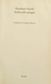 Kafka sulla spiaggia