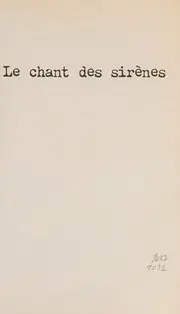 Le chant des sirènes