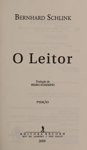 Leitor - Der Vorleser (Em Portugues do Brasil)