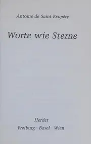 Worte wie Sterne