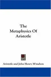 The Metaphysics Of Aristotle