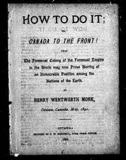 How to do it, or, Canada to the front!