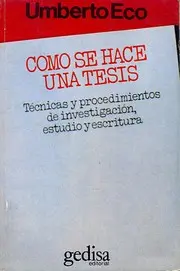 Cómo se hace una tesis