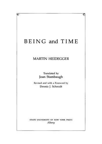 Being and time
