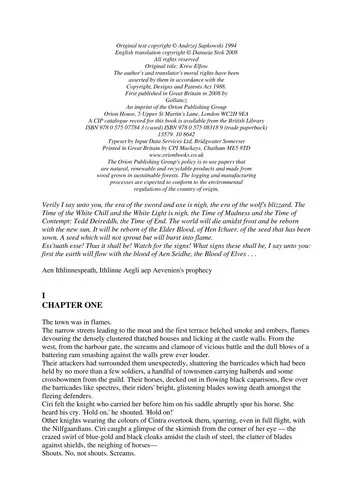 Blood of elves