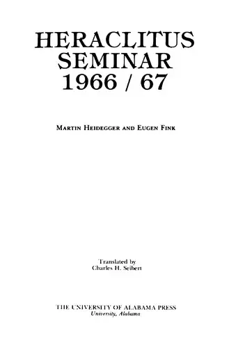 Heraclitus Seminar, 1966-67
