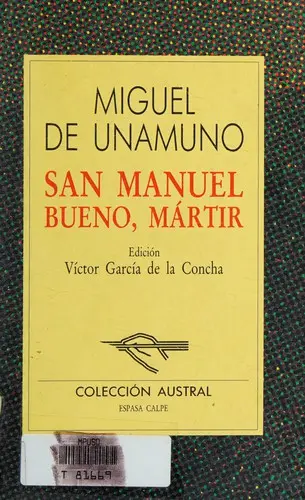 San Manuel Bueno, Martir