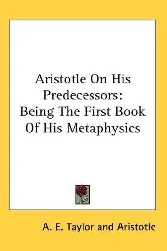 Aristotle On His Predecessors