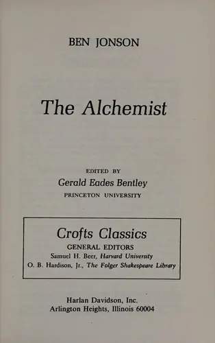 Alchemist (Crofts Classics)