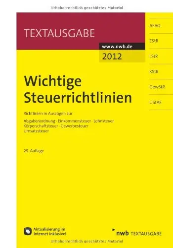 Wichtige Steuerrichtlinien