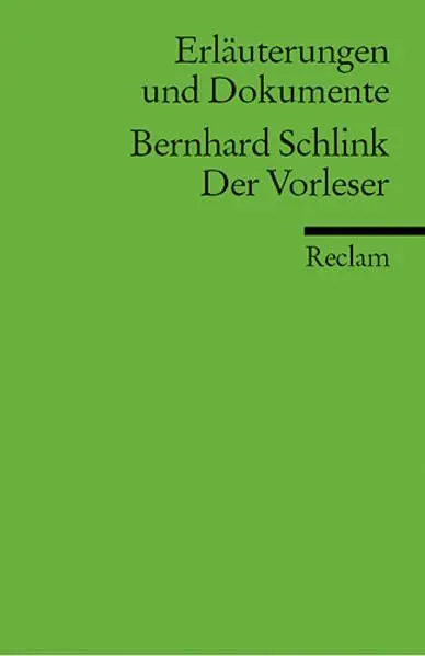 Bernhard Schlink, Der Vorleser