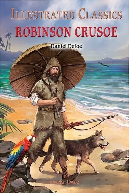 Illustrated Classics - Robinson Crusoe: Abridged Novels with Review Questions