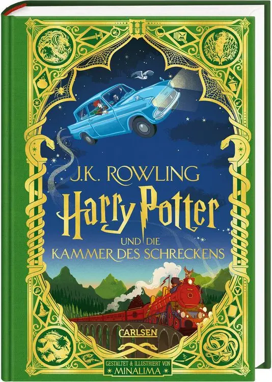 Harry Potter und die Kammer des Schreckens (Papierkunst-Edition mit 3D-Aufklapp-Elementen 2)
Farbig illustrierte Schmuckausgabe mit Goldprägung und Pop-Up-Elementen