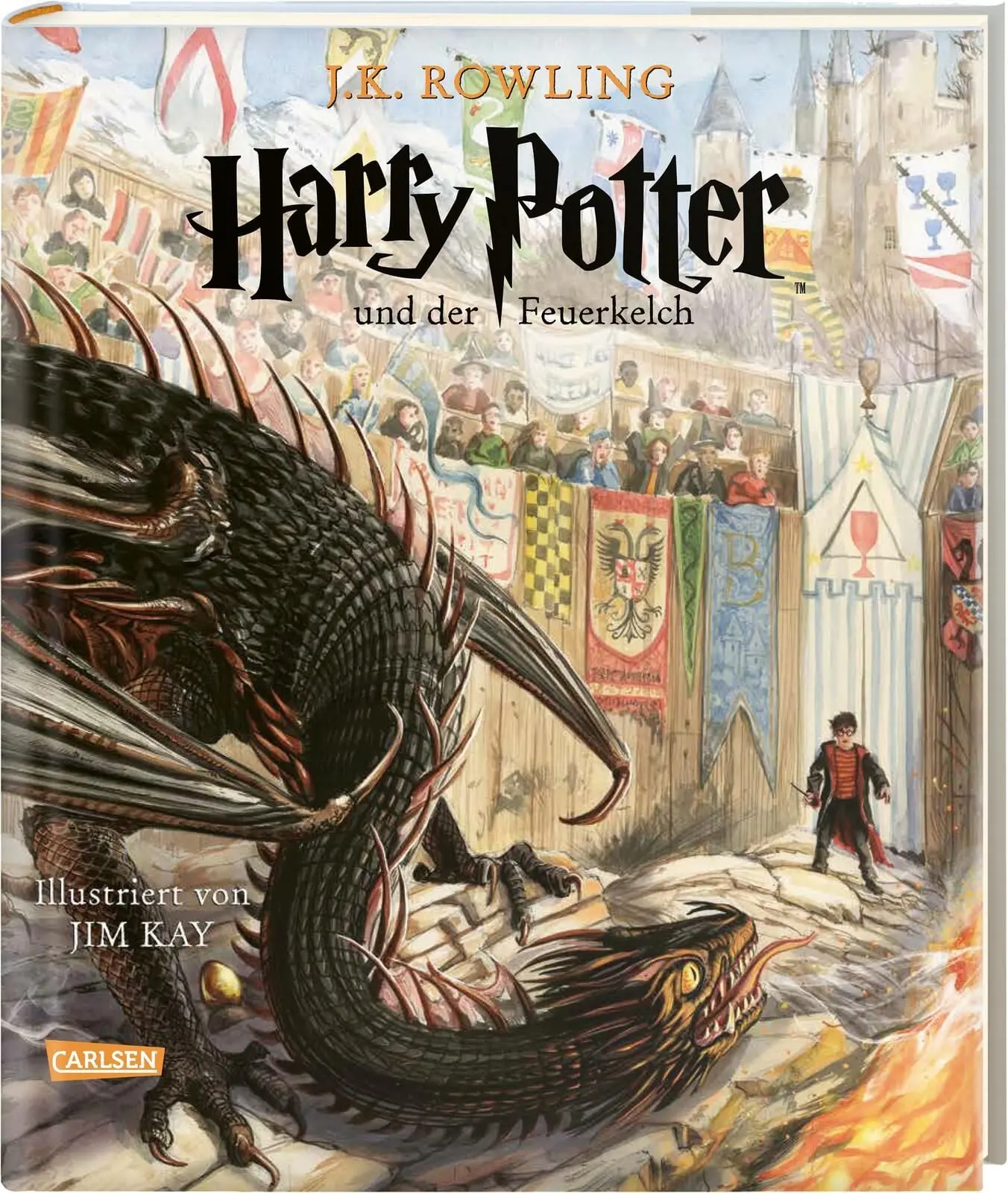 Harry Potter und der Feuerkelch (farbig illustrierte Schmuckausgabe) Vierfarbig illustrierte Ausgabe mit großformatigen Bildern und Lesebändchen - der Kinderbuch-Klassiker zum Vorlesen