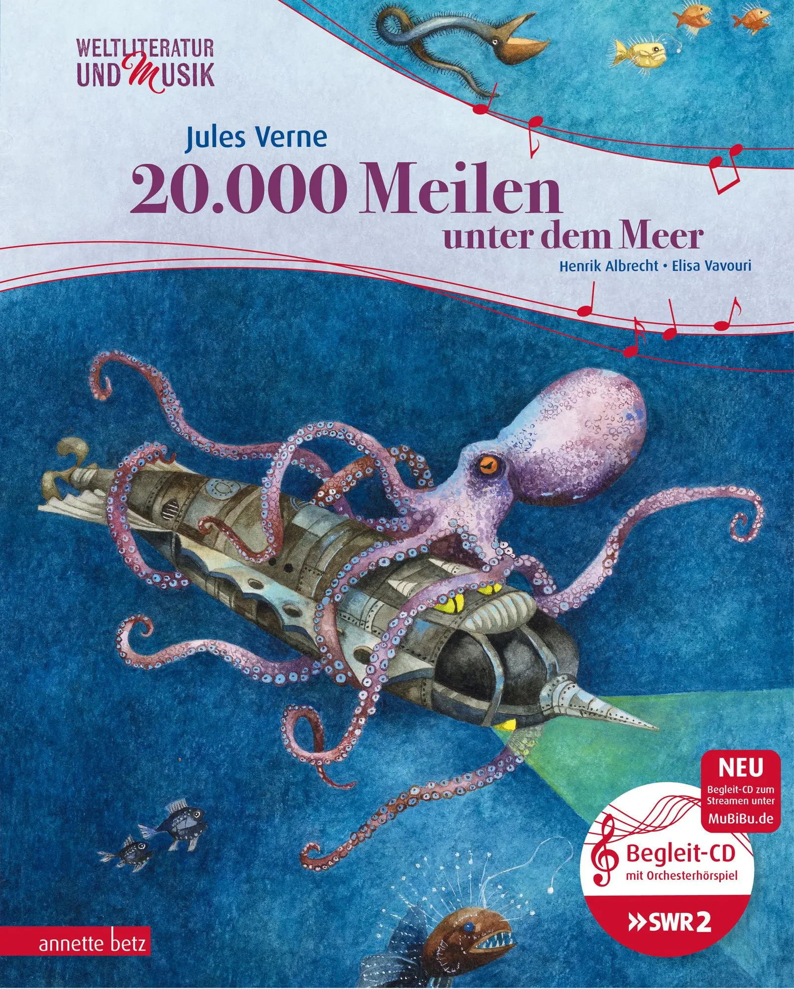 20.000 Meilen unter dem Meer (Weltliteratur und Musik mit CD und zum Streamen)