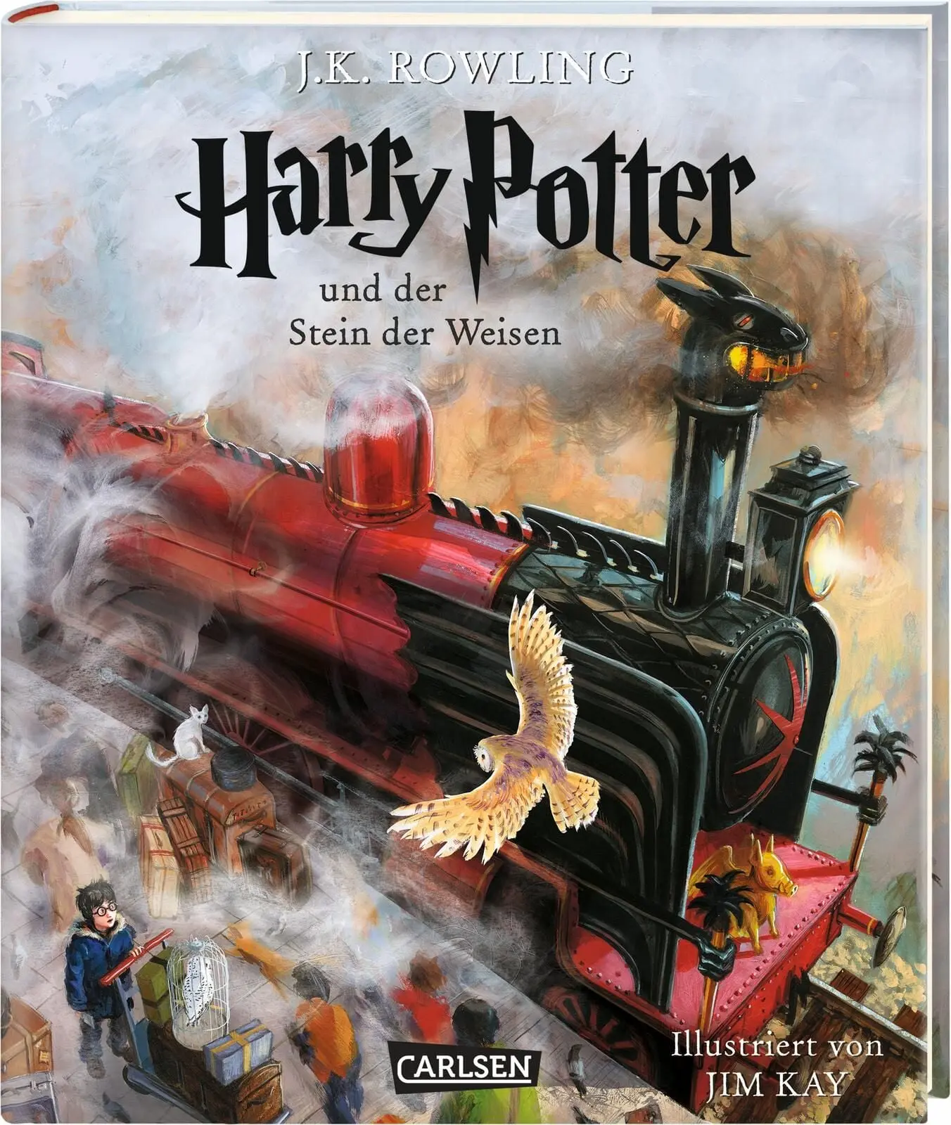 Harry Potter und der Stein der Weisen (farbig illustrierte Schmuckausgabe) Vierfarbig illustrierte Ausgabe mit großformatigen Bildern und Lesebändchen - der Kinderbuch-Klassiker zum Vorlesen