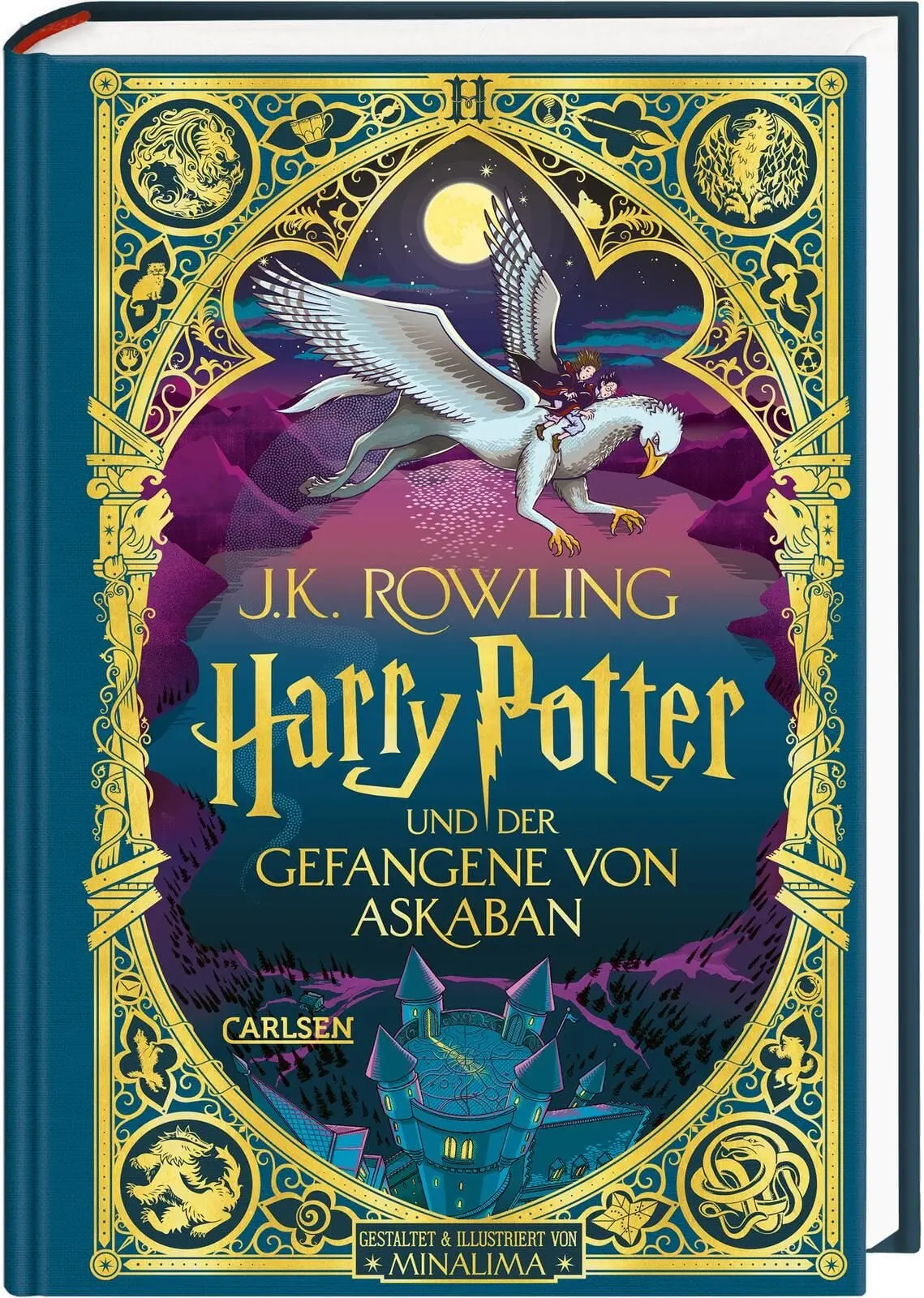 Harry Potter und der Gefangene von Askaban (Papierkunst-Edition mit 3D-Aufklapp-Elementen 3) Farbig illustrierte Schmuckausgabe mit Goldprägung und Pop-Up-Elementen