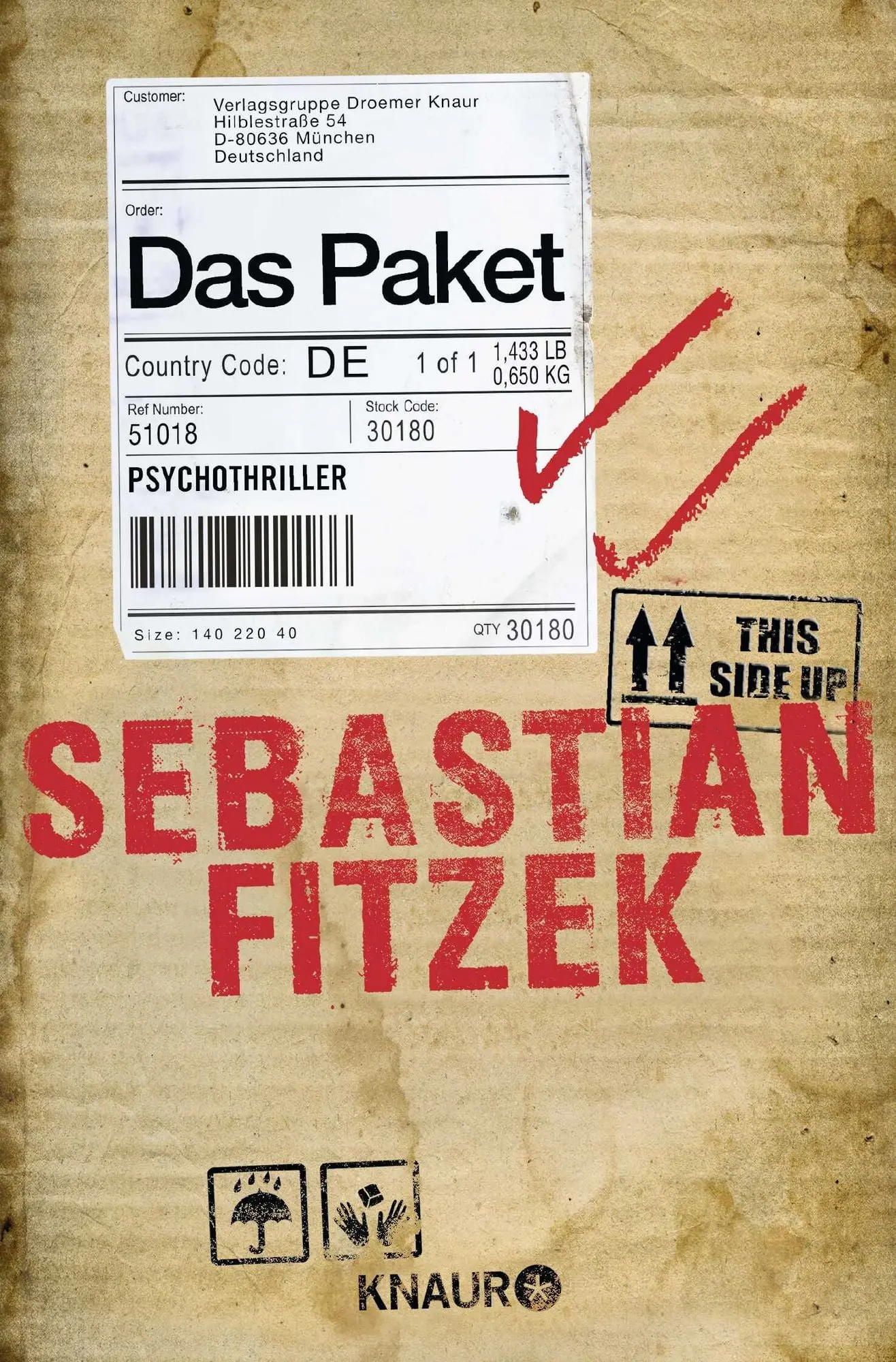 Das Paket Psychothriller | SPIEGEL Bestseller Platz 1 | "Sebastian Fitzek hat ein Paket gepackt, das es in sich hat - eine irre Story, Grusel und Spannung bis zur letzten Zeile." dpa