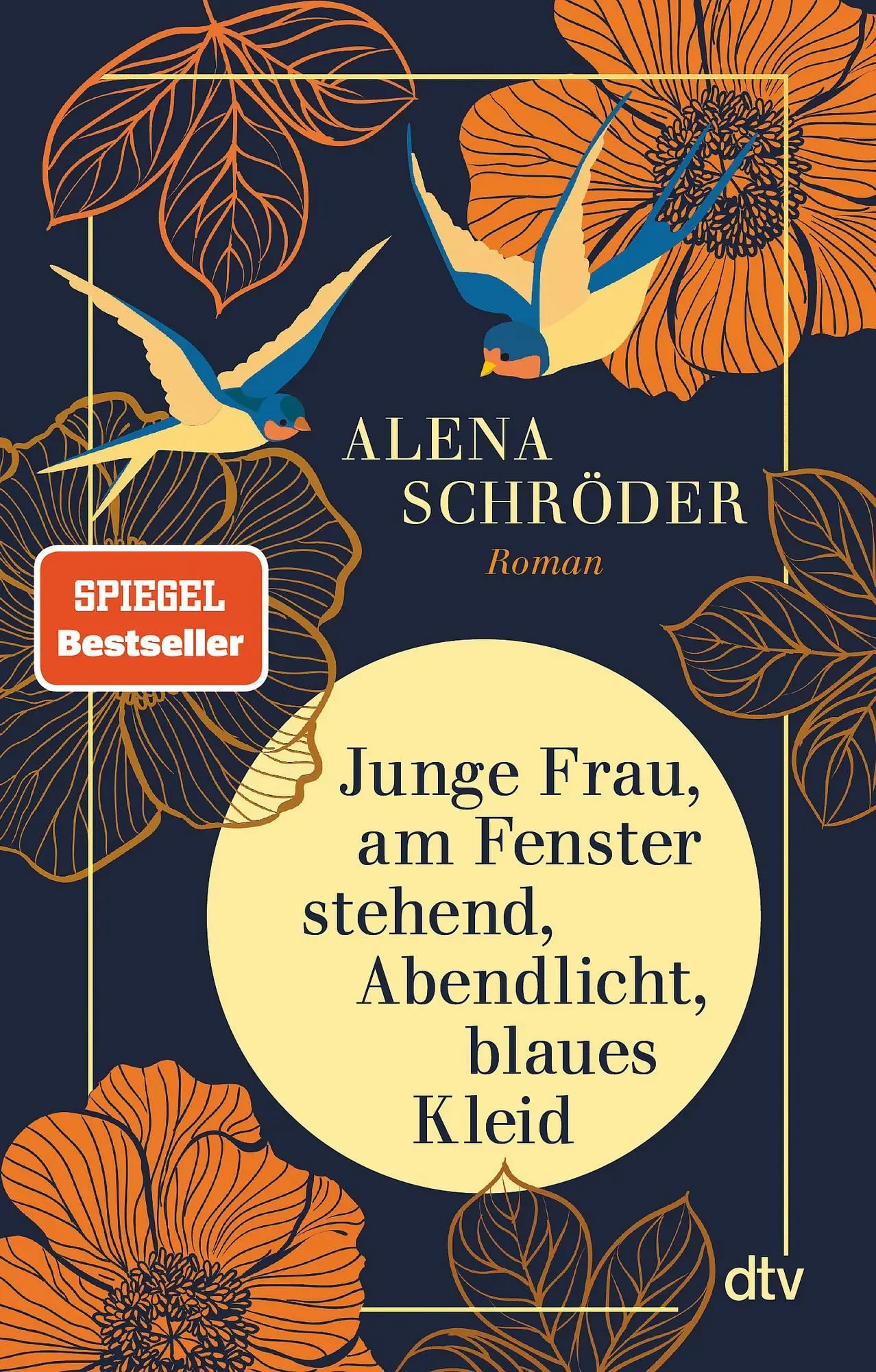 Junge Frau, am Fenster stehend, Abendlicht, blaues Kleid Roman | »Eine berührende Jahrhundertgeschichte« BRIGITTE